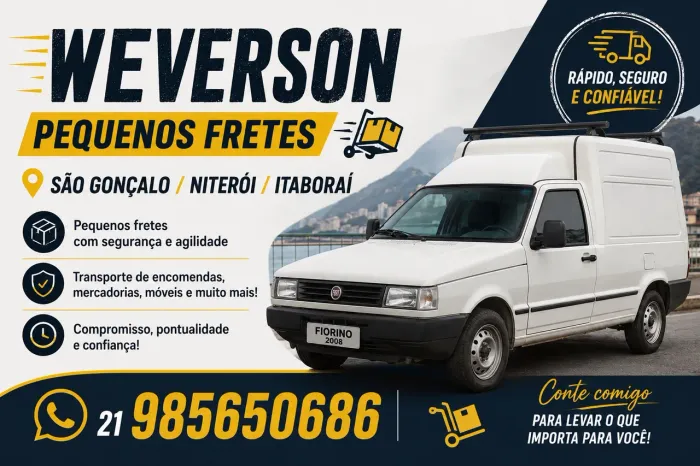 Pequenos fretes ( São Gonçalo / Niterói / Itaboraí )