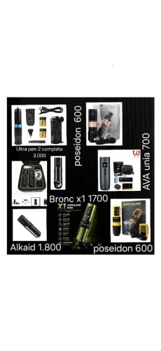Máquinas pen tattoo wireless. Venda separadamente 