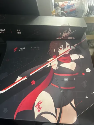 Mousepad Yuki Aim katana black 2023 (não é mais fabricado)