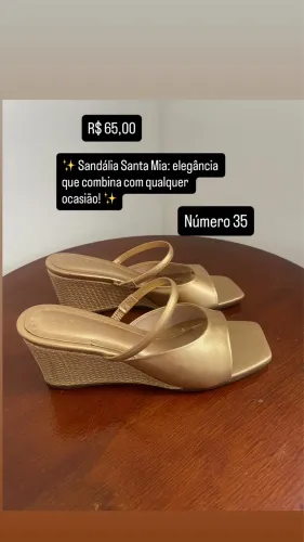 Vendo tamanco seminovo n 35