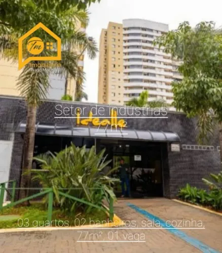 EXCELENTE APARTAMENTO NO RESIDENCIAL IDEALLE - SETOR DE INDÚSTRIAS