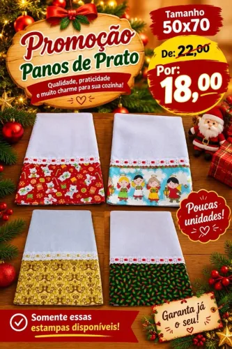 Promoção panos de prato natal