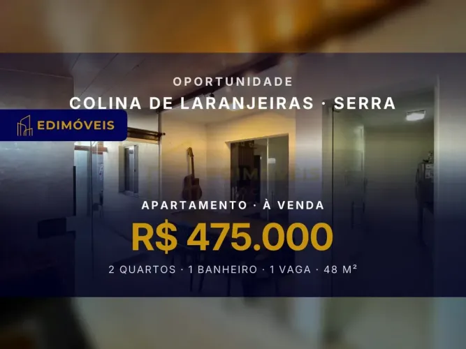 Apartamento 2 quartos em Colina de Laranjeiras, espaço e lazer para todos