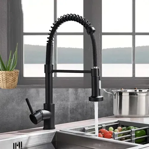 Torneira Gourmet para Cozinha Inox Escovado de Bancada Quente e Frio Monocomando