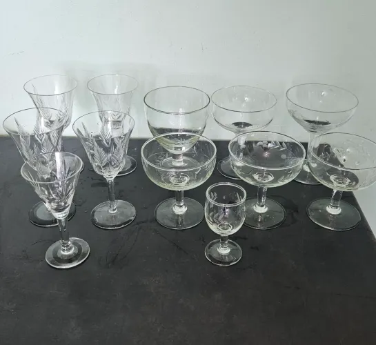 Taças de Cristal variadas