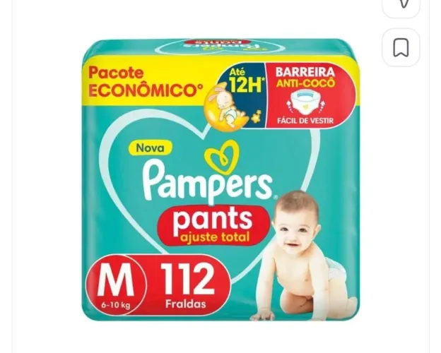 Fralda pampers pants M