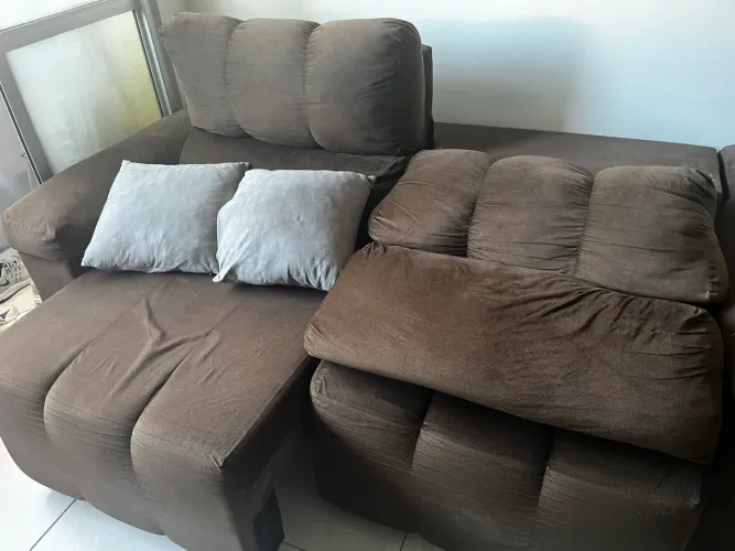 Sofá retrátil 3 lugares