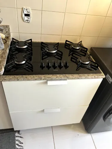 Fogão Cooktop + Armário MDF