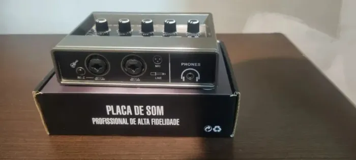 Placa de som/áudio Teyun Q-16 PC/Smartphone 