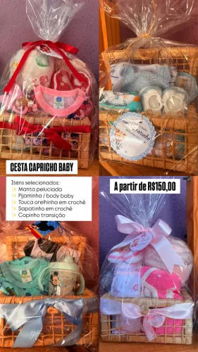 CESTA CAPRICHO DE BEBÊ - PRESENTE PARA BEBÊ 