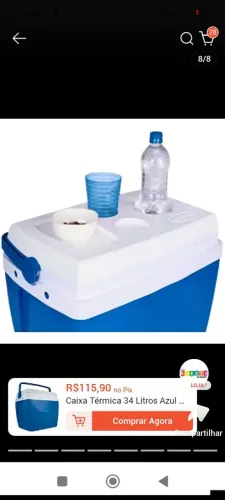 Cooller novo 34 litros