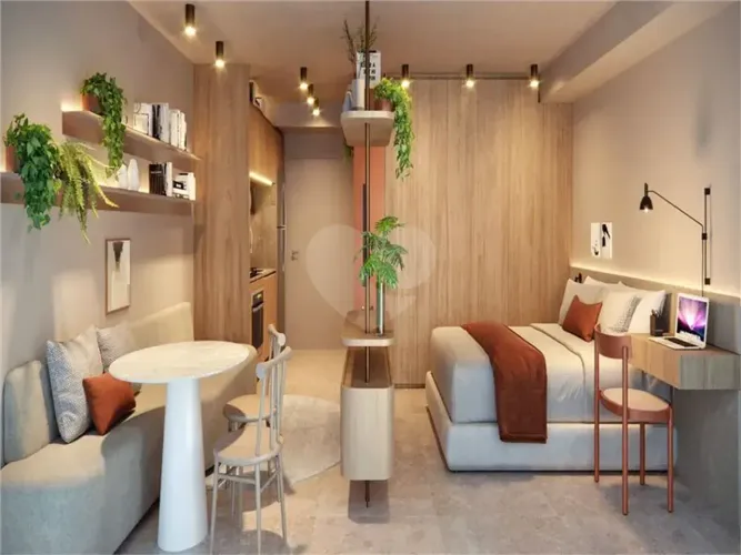 Studio lançamento de 24 m² com planta inteligente em Pinheiros - Próximo ao metrô