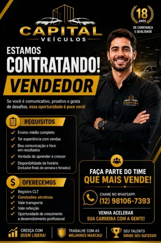 OPORTUNIDADE DE EMPREGO JACAREÍ!!!