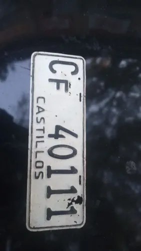 Placa antiga cidade de castillos ( Uruguai)