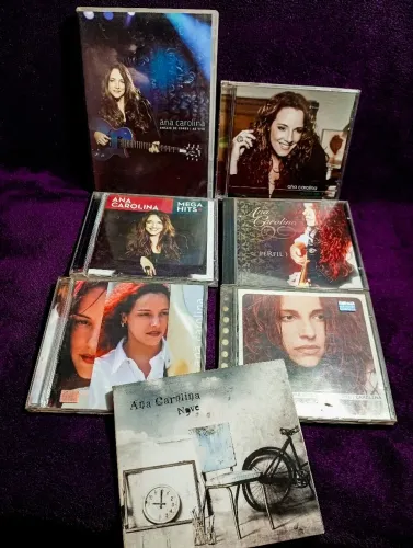 Ana Carolina  lote cds e dvd.
