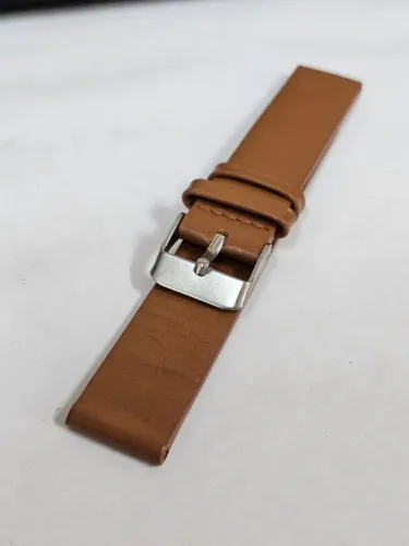 Pulseira Couro Bovino Tc721818 Chainon Relógio Marrom Claro
