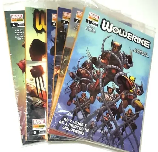 Wolverine, Revistas do Número Um ao Seis. Novas e LACRADAS.