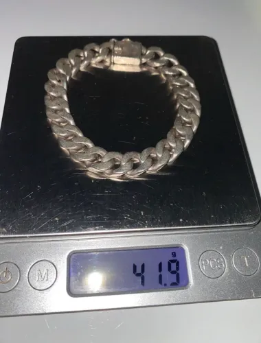 Pulseira de prata maciça 925