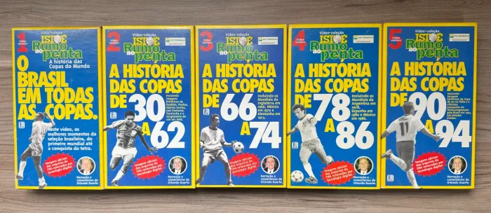 COLEÇÃO VHS ORIGINAL - HISTÓRIA DAS COPAS DO MUNDO