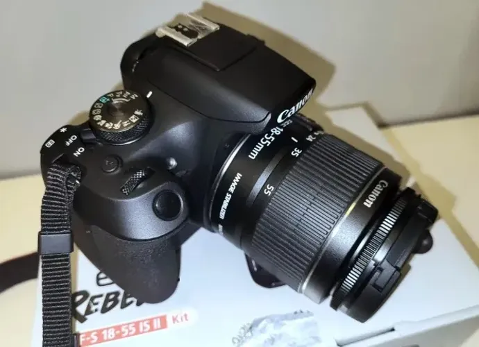 T7+ PLUS + 18-55mm com wifi, 24 megapixels, câmera Canon, só falo whats não falo olx
