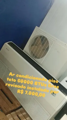 Ar condicionado piso teto 60000 instalado