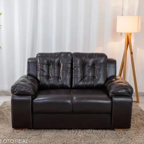 Sofá 2 lugares 240 Korino Café Larg. 1.55m - Receba Hoje 