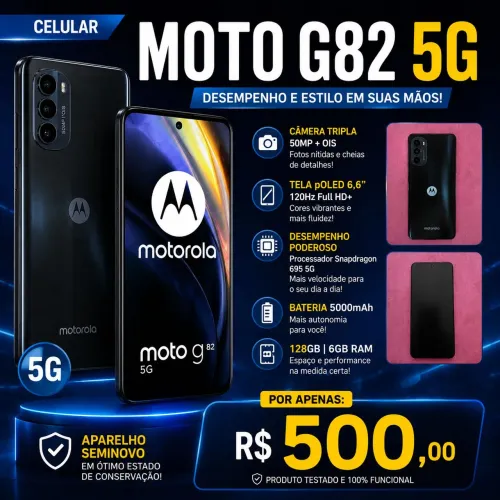 Moto g82 5g com NFC 