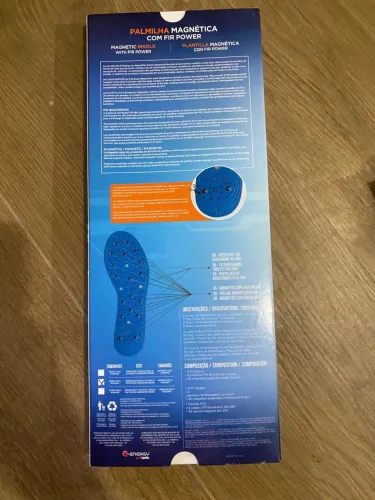 Palmilha Magnética ajustável com infravermelho longo e tecnologia FIR - Nipponflex