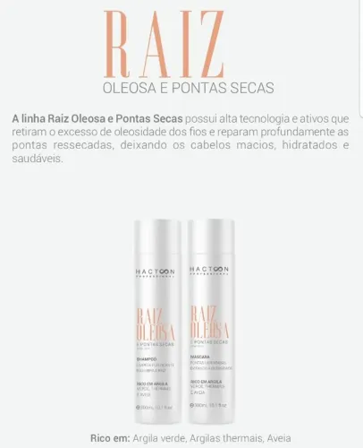Kit Shampoo + Máscara para cabelos oleosos