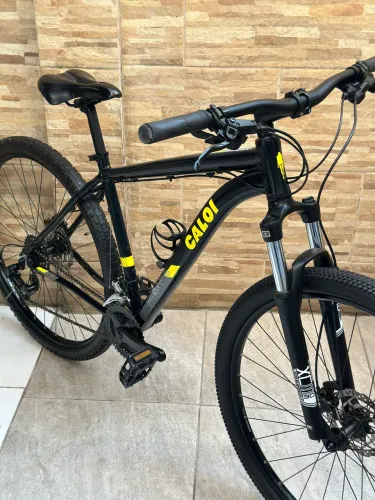 Bicicleta aro 29 Caloi Freios hidráulicos, Completa Shimano