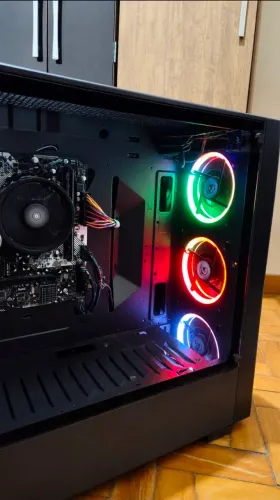 PC Gamer Ryzen 5 2400G | 8GB RAM | 1TB | 3 Fans RGB | Pronto para Uso