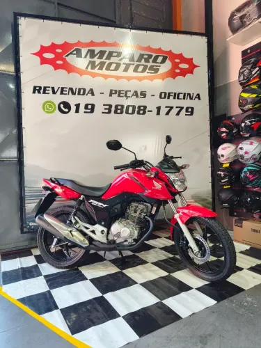Fan 160 2024 vermelha com apenas 15.000km