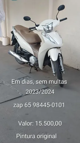 Honda Biz 125 EX, Única Dona, Pintura original 2023/2024