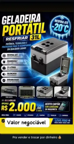 Geladeira Portátil 12v/24v - 110v/220v