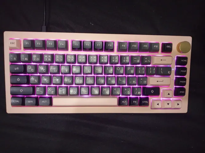 Akko 5075S rosa com switch fairy silent