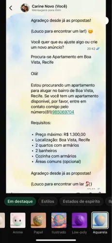 Procura -se apartamento em Boa Vista