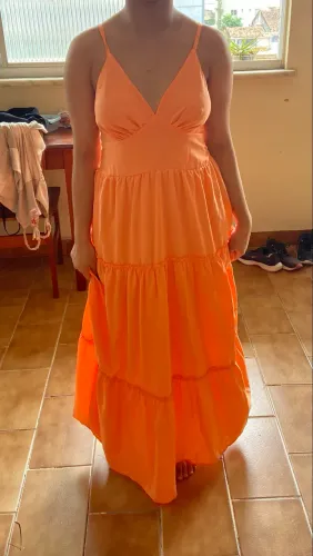 Vestido longo Coral
