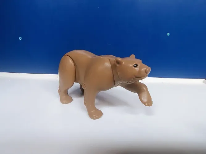 Urso Pardo Kodiak Wiltopia Playmobil - Mc Donalds Marrom-claro
