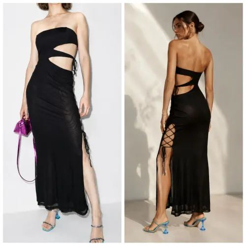 Vestido Novo Cut-Out de Tecido Rotate Birger Christensen - Novo e com etiqueta