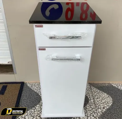 Balcão Cozinha 1 Porta 1 Gaveta Isis Simples Oferta