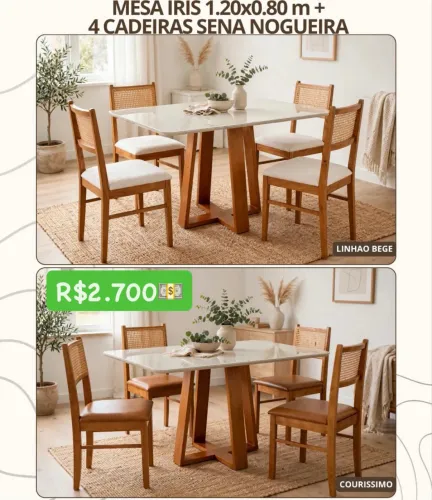 Mesa de Jantar 4/cadeiras T292