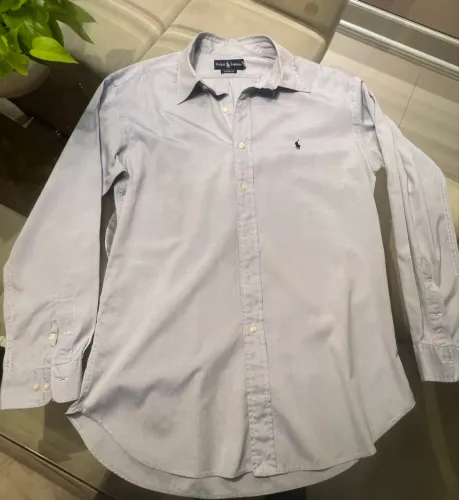 camisa ralph lauren vintage azul