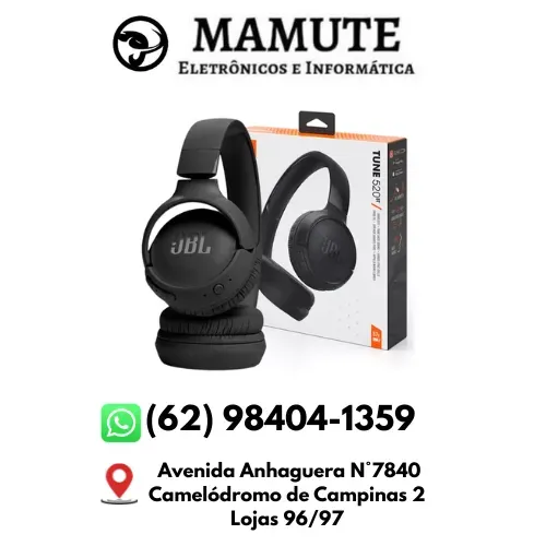 Fone de ouvido on-ear sem fio JBL Original Tune 520BT preto
