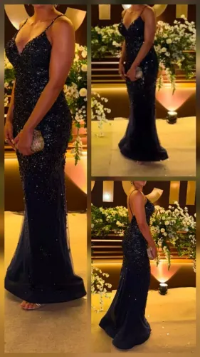Vestido festa bordado