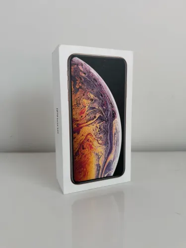 Caixa para iPhone Xs Max 64GB dourado
