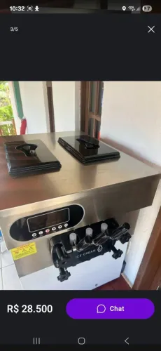 Maquina de sorvete expresso 
