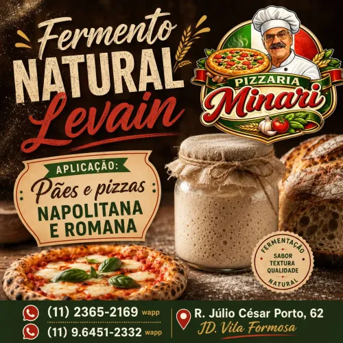 Fermento Natural Levain Pronto para usar 