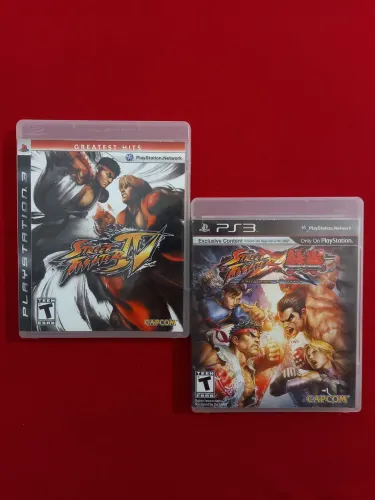 Street Fighter IV + Street Fighter Vs Tekken - 90,00 os dois juntos ( lote )