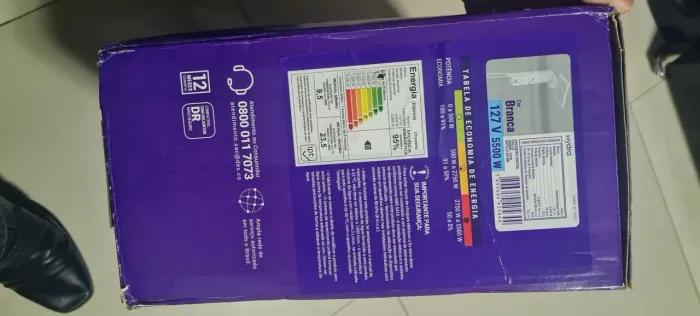 Chuveiro Digital Hydra Falls 127v 5500w Branco Dpfs.d.551br