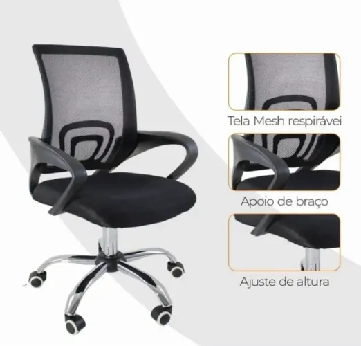 Cadeira secretária. Produto novo